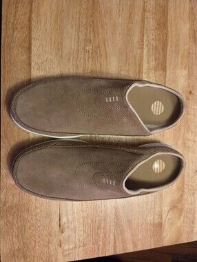 Womens Slip-On Suede Casual Shoes - Taupe